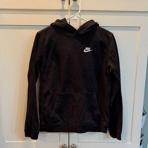 Nike Black Hoodie with White Logo